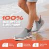 imageHISEA Mens Deck Boots Waterproof Ankle Rain Boots Neoprene Saltwater Fishing Boot OutdoorGrey