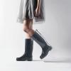 imageHISEA Rain Boots for Women Waterproof Garden Boots Knee High Rain Shoes with Comfort Insole NonSlip Seamless Tall Rain BootsGrey