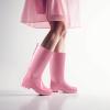 imageHISEA Rain Boots for Women Waterproof Garden Boots Knee High Rain Shoes with Comfort Insole NonSlip Seamless Tall Rain BootsLight Pink