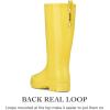 imageHISEA Rain Boots for Women Waterproof Garden Boots Knee High Rain Shoes with Comfort Insole NonSlip Seamless Tall Rain BootsYellow