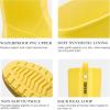 imageHISEA Rain Boots for Women Waterproof Garden Boots Knee High Rain Shoes with Comfort Insole NonSlip Seamless Tall Rain BootsYellow