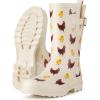 imageHISEA Rubber Rain Boots for Women Waterproof Garden Mud BootsChickens Yellow
