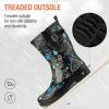 imageHISEA Rubber Rain Boots for Women Waterproof Garden Mud BootsClassic Paisley