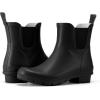 imageHISEA Short Rain Boots for Women Waterproof Womens Ankle Rubber Boot for Garden Farm Lightweight FashionBlack