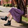 imageHISEA Short Rain Boots for Women Waterproof Womens Ankle Rubber Boot for Garden Farm Lightweight FashionBlack