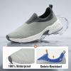 imageHISEA Womens Ankle Rain Shoes Neoprene Waterproof Garden Shoes for Women Fashion Walking ShoeGrey