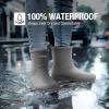 imageHISEA Womens Rubber Rain Boots Waterproof Short Chelsea Boots for Garden Outdoor