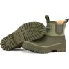 imageHISEA Womens Saltwater Winter Rain Boots Waterproof Duck Chelsea Lined Outdoor Garden BootOlive Green