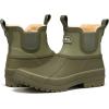imageHISEA Womens Saltwater Winter Rain Boots Waterproof Duck Chelsea Lined Outdoor Garden BootOlive Green