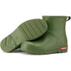 imageHISEA Womens Short Chelsea Boots Ankle Rubber Rain Boots for Garden WaterproofLight Green