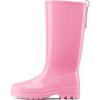 imageHISEA Rain Boots for Women Waterproof Garden Boots Knee High Rain Shoes with Comfort Insole NonSlip Seamless Tall Rain BootsLight Pink