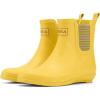 imageHISEA Rubber Rain Boots for Women Waterproof Chelsea Boots Short Ankle Rain Shoes Wedge Heel AntiSlipping Rainboots for Ladies with Comfort Insole Lightweight Stylish Outdoor Work BootiesYellow