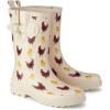 imageHISEA Rubber Rain Boots for Women Waterproof Garden Mud BootsChickens Yellow