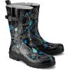 imageHISEA Rubber Rain Boots for Women Waterproof Garden Mud BootsClassic Paisley