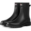 imageHISEA Short Rain Boots for Women Waterproof Chelsea Boots Rubber Garden Shoes for Ladies with Comfort Insole Lightweight FashionBlack