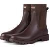 imageHISEA Short Rain Boots for Women Waterproof Chelsea Boots Rubber Garden Shoes for Ladies with Comfort Insole Lightweight FashionBrown