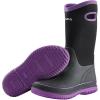 imageHISEA Women Mud Boots Neoprene Rubber Garden Shoes Waterproof Mid Calf Rain Boots for OutdoorLilac Purple