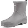 imageHISEA Womens Rubber Rain Boots Waterproof Short Chelsea Boots for Garden Outdoor