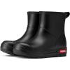 imageHISEA Womens Short Chelsea Boots Ankle Rubber Rain Boots for Garden WaterproofBlack