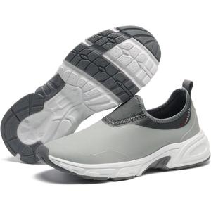 imageHISEA Womens Ankle Rain Shoes Neoprene Waterproof Garden Shoes for Women Fashion Walking ShoeGrey