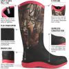 imageHISEA Womens Mud Rain Boots Waterproof Tall Garden Shoes Insulated Neoprene Rubber for Outdoor Activities Hunting Gardening Farming Muddy Yard Work Sizes US 611Camo