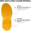 imageHISEA Womens Mud Rain Boots Waterproof Tall Garden Shoes Insulated Neoprene Rubber for Outdoor Activities Hunting Gardening Farming Muddy Yard Work Sizes US 611Yellow Chicken