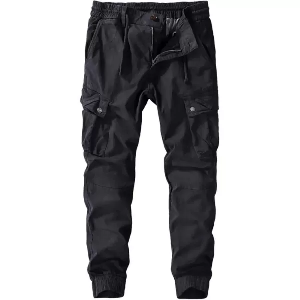 CHARTOU Men Stretch Waist Cargo Pants Work Pants Lightweight Outdoor Tactical Jogger Pants Pocket