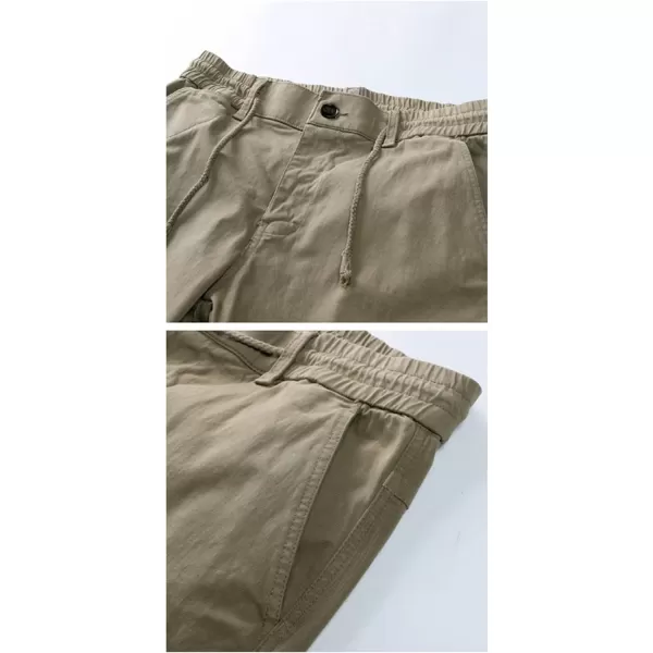 CHARTOU Men Stretch Waist Cargo Pants Work Pants Lightweight Outdoor Tactical Jogger Pants Pocket