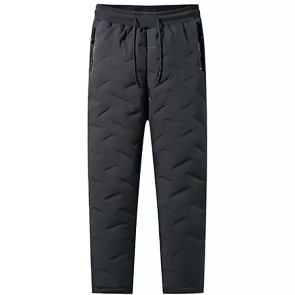 CHARTOU Men Thermal Sherpa Fleece Lined Pants Work Jogger Sweatpants Casual Warm Winter Solid Pants Outdoor