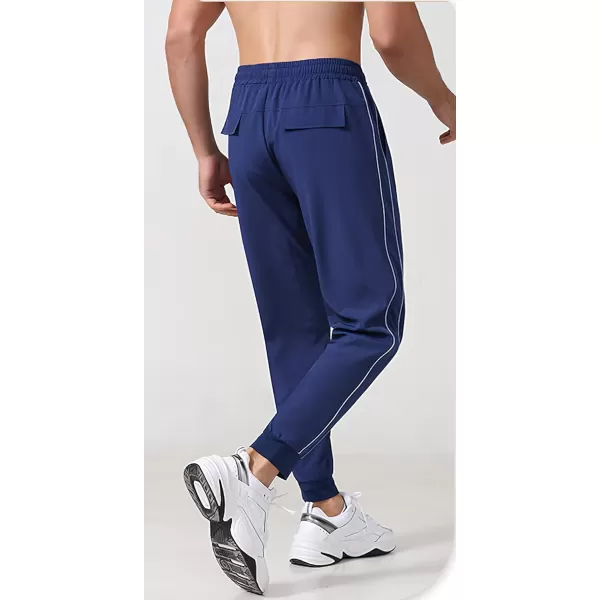 CHARTOU Men's Athletic Drawstring Waist Quick Dry Durable Stripe Fitness Jogger Track Pants