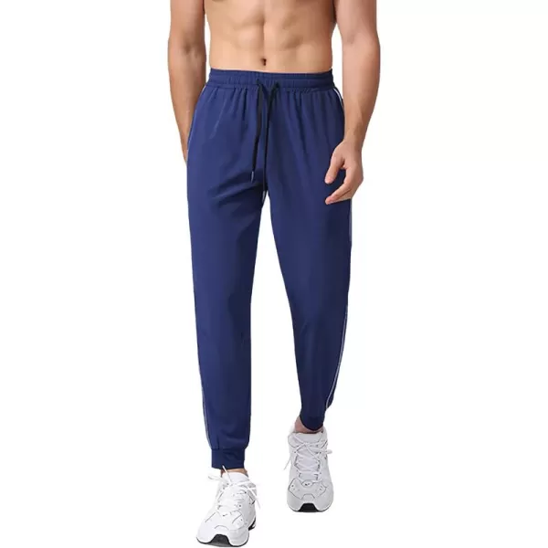 CHARTOU Men's Athletic Drawstring Waist Quick Dry Durable Stripe Fitness Jogger Track Pants
