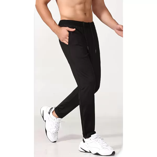 CHARTOU Men's Athletic Drawstring Waist Quick Dry Durable Tapered Fitness Tracksuit Jersey Pants