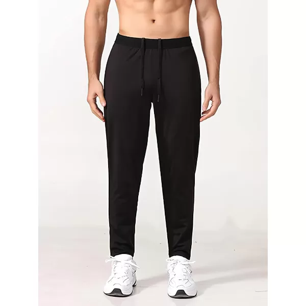 CHARTOU Men's Athletic Drawstring Waist Quick Dry Durable Tapered Fitness Tracksuit Jersey Pants