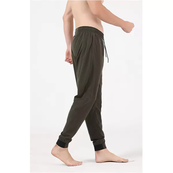 CHARTOU Men's Casual Stretchy Drawstring Waist Athletic Quick Dry Durable Fitness Jogger Pants