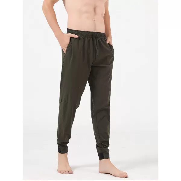 CHARTOU Men's Casual Stretchy Drawstring Waist Athletic Quick Dry Durable Fitness Jogger Pants