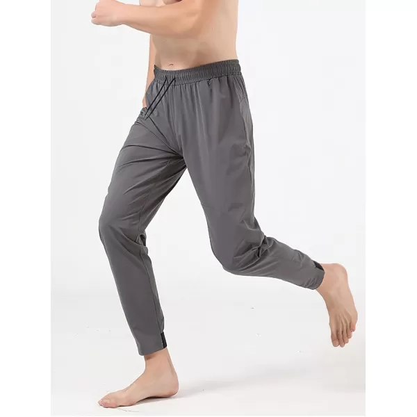 CHARTOU Men's Casual Stretchy Drawstring Waist Athletic Quick Dry Durable Fitness Jogger Pants