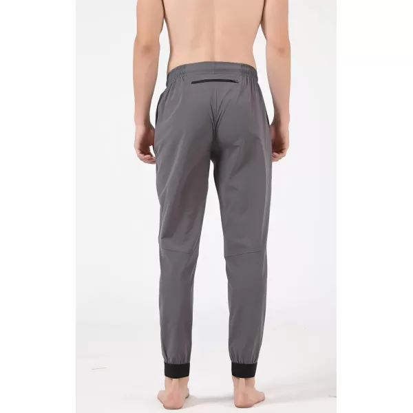 CHARTOU Men's Casual Stretchy Drawstring Waist Athletic Quick Dry Durable Fitness Jogger Pants