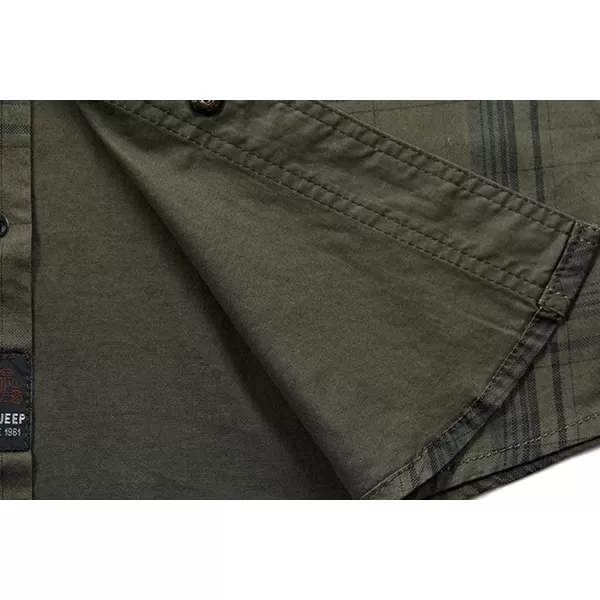 CHARTOU Mens Essential Button-Up Spread Collar Short-Sleeve Plaid Military Tactical Work Shirts