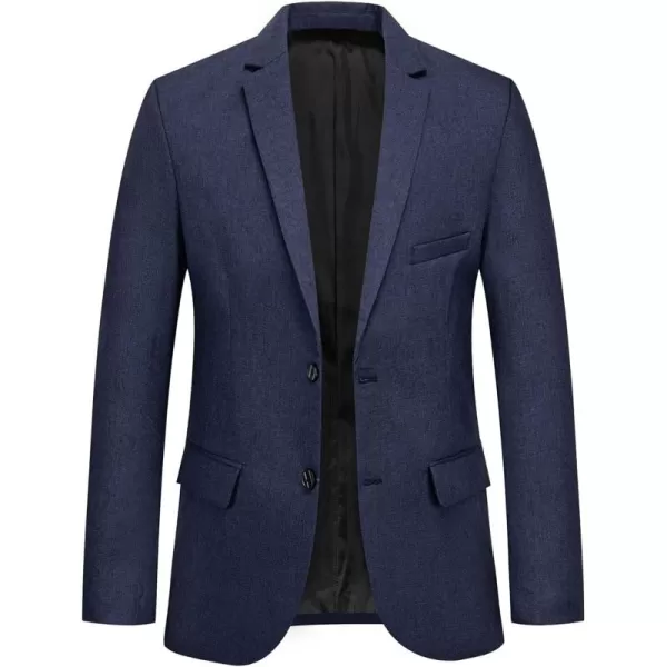 CHARTOU Men's Regular Fit 2 Button Tailored Business Blazer Lightweight Jacket Suit Coat