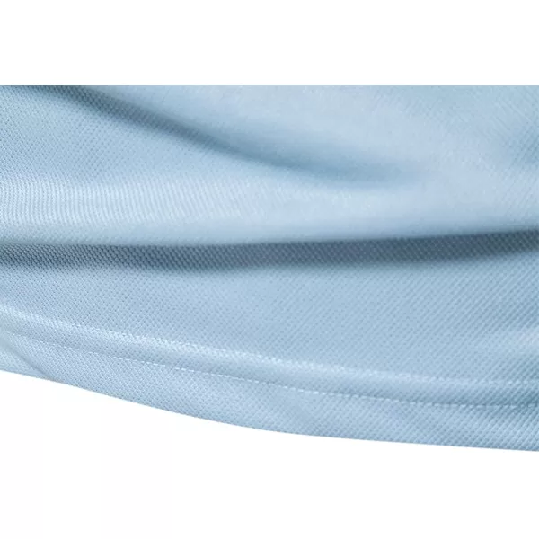 CHARTOU Men's Summer Basic Johnny Collar Short Sleeve Golf Striped Top Polo Shirt