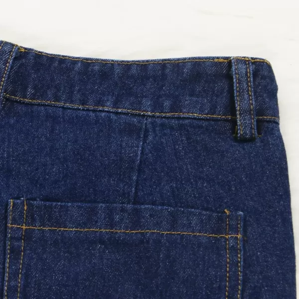 CHARTOU Women Baggy Ripped High Waist Wide Leg Jeans Distressed Denim Cargo Pants Bell Bottom Palazzo Jeans
