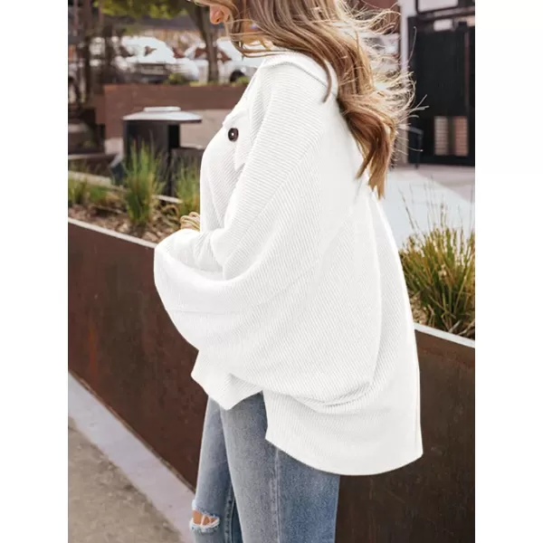 CHARTOU Women's Fall Casual Polo Collared Long Sleeve Oversized T-Shirt Tunic Tops