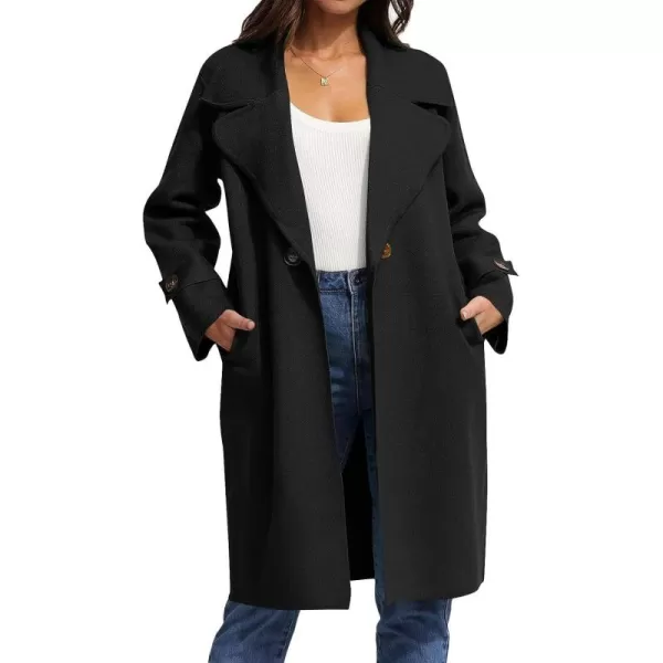 CHARTOU Women's Long Sweater Blazer Jacket Lightweight 1 Button Warm Knit Fall Winter Coat