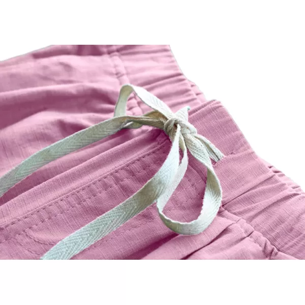 CHARTOU Women's Modest Loose Elastic-Waisted Bermuda Drawstring Casual Shorts