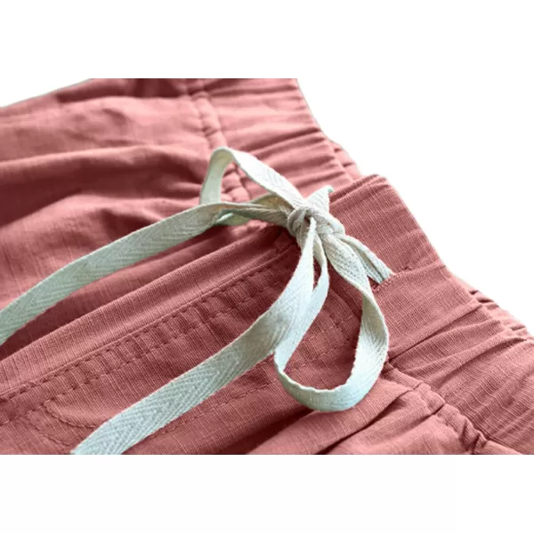 CHARTOU Women's Modest Loose Elastic-Waisted Bermuda Drawstring Casual Shorts
