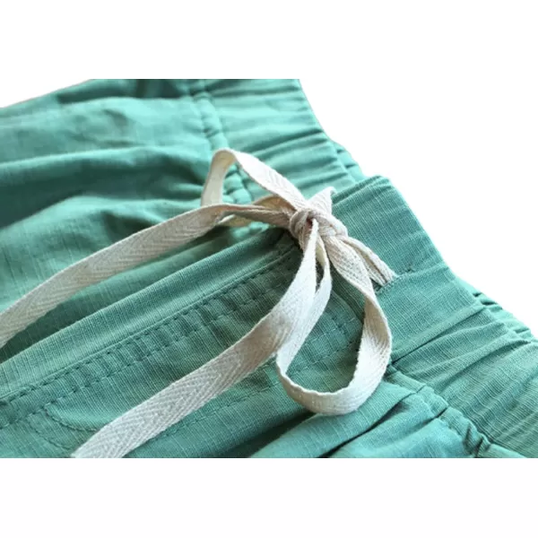 CHARTOU Women's Modest Loose Elastic-Waisted Bermuda Drawstring Casual Shorts