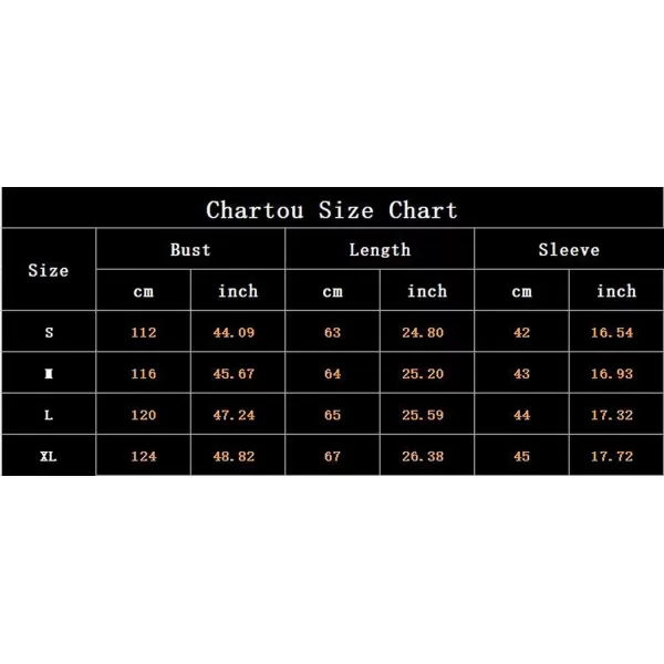 CHARTOU Women's Oversized Color Block Button Down Knitted Sweater Jacket Cardigan Knitwear
