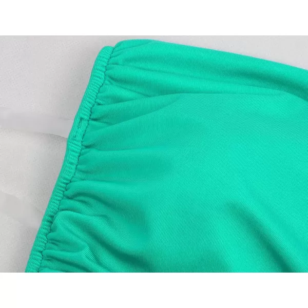 CHARTOU Womens Shirring Stretch Seamless Strapless Bandeau Ribbed Sexy Tube Tank one-Piece Swimsuit Swimwear