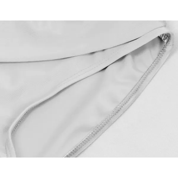 CHARTOU Womens Shirring Stretch Seamless Strapless Bandeau Ribbed Sexy Tube Tank one-Piece Swimsuit Swimwear