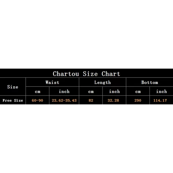 CHARTOU Womens Silky Lustrous Elastic Waist Pleated Accordion Midi Long Skirts
